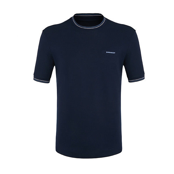 شعار مخصص ملصق لون قطن بوليستر قميص قابل للتخصيص قابل للتنفس الصديق للبشرة