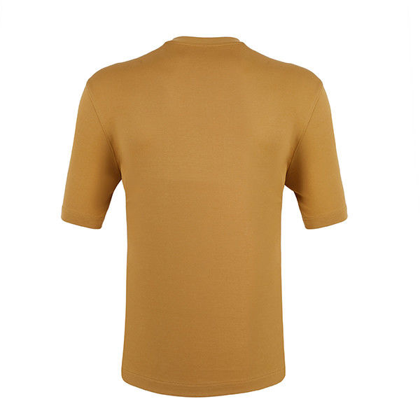 شعار مخصص قميص برتقالي أبيض للرجل أسلوب عادي مع تصميم بسيط