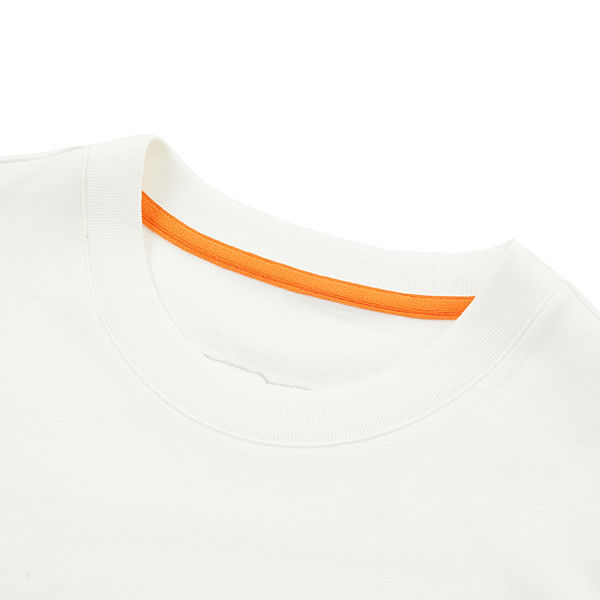 ملابس مكتبية يومية عادية 2024 تصميم مخصص عقد مستدير قميص القطن الأبيض للرجال