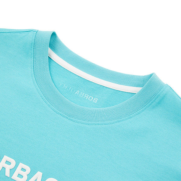 دعم 7 أيام نموذج الطلب وقت التوجيه 260 جي أس أم ثقيل مخصص قميص بسيط للرياضة