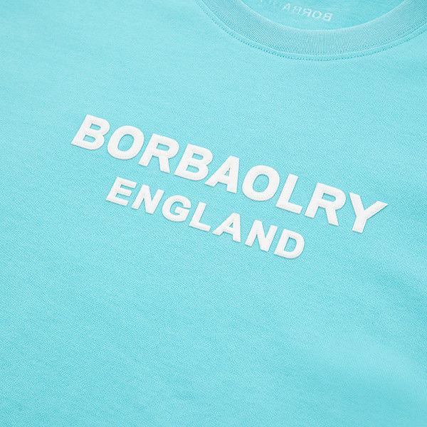 دعم 7 أيام نموذج الطلب وقت التوجيه 260 جي أس أم ثقيل مخصص قميص بسيط للرياضة