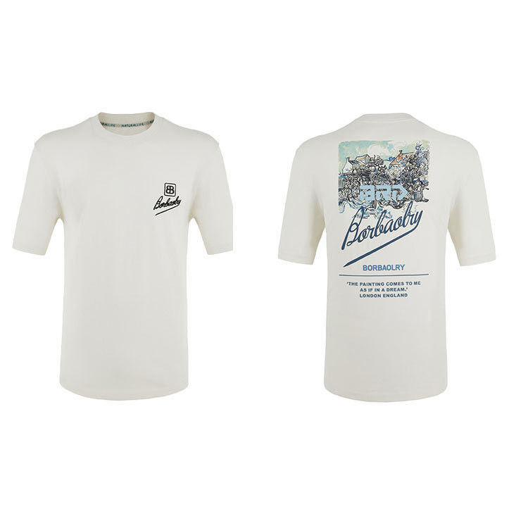 قميصات محفوفة مخصصة بنسبة 100 ٪ من القطن للرجال