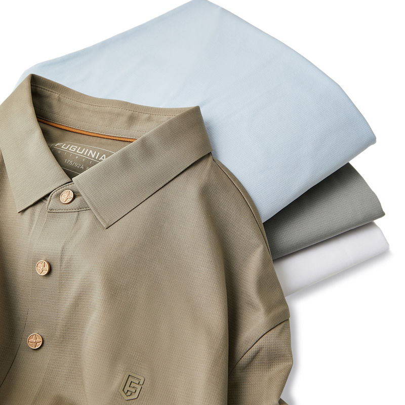 بوليستر Dryfit رجل غولف بولو قميص تصميم مخصص مع مضاد للشعيرات النسيج الخيوط