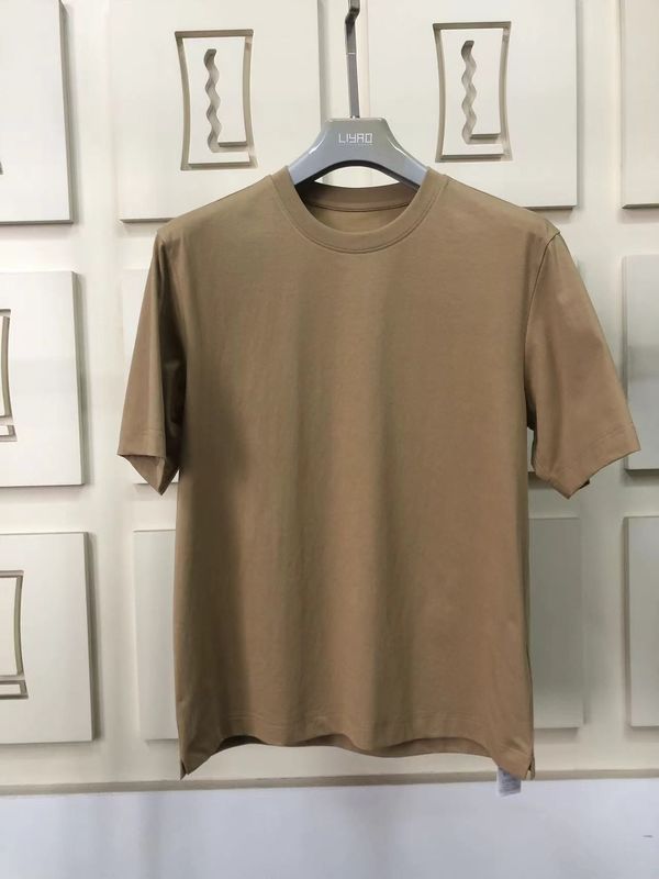 قميص مناهض للجلد بسيط كبير الحجم مستدير الرقبة 100٪ القطن القياسية تناسب مخصص شعار 64168Y7068