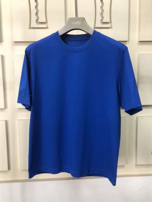 قميص مناهض للجلد بسيط كبير الحجم مستدير الرقبة 100٪ القطن القياسية تناسب مخصص شعار 64168Y7068