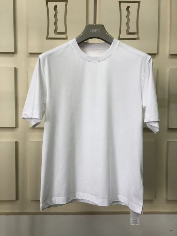 قميص مناهض للجلد بسيط كبير الحجم مستدير الرقبة 100٪ القطن القياسية تناسب مخصص شعار 64168Y7068