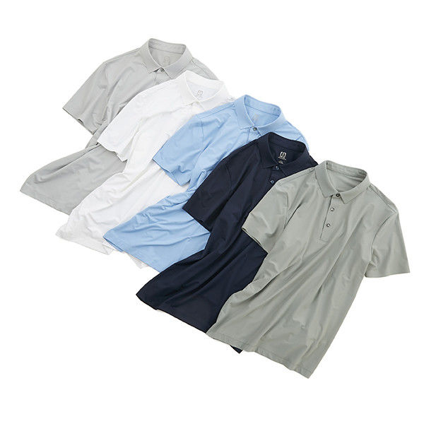 شعار لون مخصص قميص بولو للرجال بالإضافة إلى الحجم مع تصميم شبكة سريعة الجفاف والتنفس