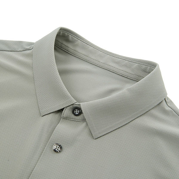 شعار لون مخصص قميص بولو للرجال بالإضافة إلى الحجم مع تصميم شبكة سريعة الجفاف والتنفس