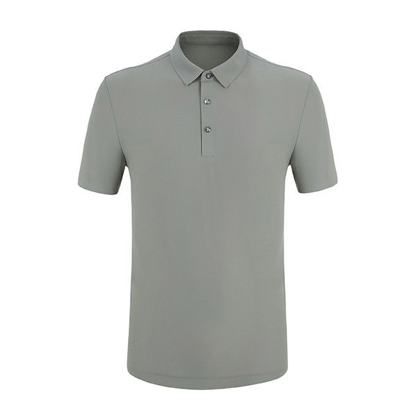 شعار لون مخصص قميص بولو للرجال بالإضافة إلى الحجم مع تصميم شبكة سريعة الجفاف والتنفس