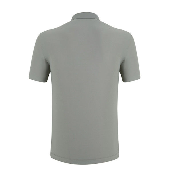 شعار لون مخصص قميص بولو للرجال بالإضافة إلى الحجم مع تصميم شبكة سريعة الجفاف والتنفس