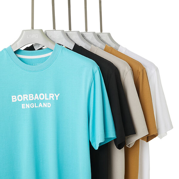 مرونة عالية مخصصة مضادة للإنكماش القطن كروونيك عنق مستدير قميص العلامة التجارية الخاصة بك