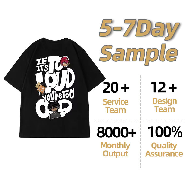 تيشيرتات رجالية قطنية 100% بقصة واسعة وغسيل حمضي، تيشيرت كلاسيكي بتصميم باهت بالشمس وشعار مخصص وطول قصير أو طويل وياقة كلاسيكية