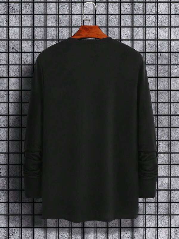 تي شيرت رجالي مطبوع برسومات، مزيج ناعم، مريح وقابل للتنفس، ملابس كاجوال، أساسي صيفي أنيق، بيجامة مريحة