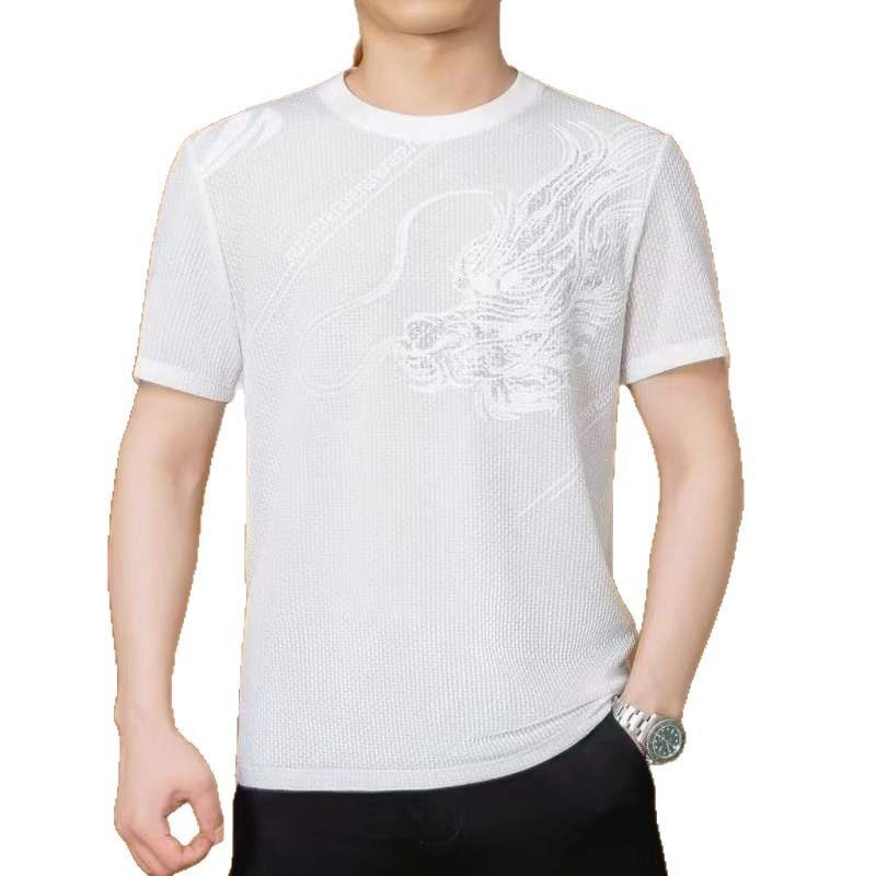 صناعة مباشرة الملابس المنسوجة كروونك الرجال القصيرة ذات الأكمام القصيرة شعار غولف قمصان