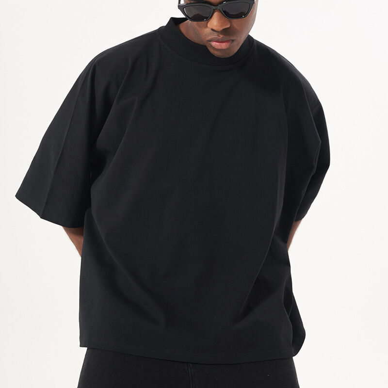 مصنعو ملابس تي شيرت مخصص ثقيل الوزن 220 جرام بدون خياطة تي شيرت قصير