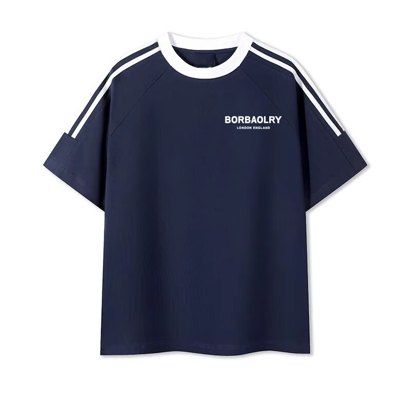 الرجال O-Neck عادي الحياكة الملونة القطن قميصات مريحة للرجال مزيج الطباعة القميص الحلو للرجال