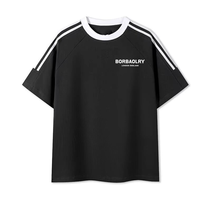 الرجال O-Neck عادي الحياكة الملونة القطن قميصات مريحة للرجال مزيج الطباعة القميص الحلو للرجال