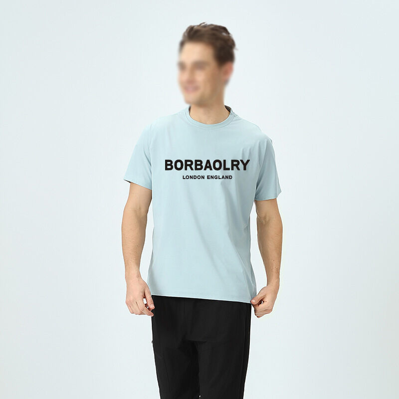 تي شيرت رجالي عالي الجودة بستايل هاي ستريت واسع وقصة قصيرة مطاطية برسومات، أساسيات الصيف