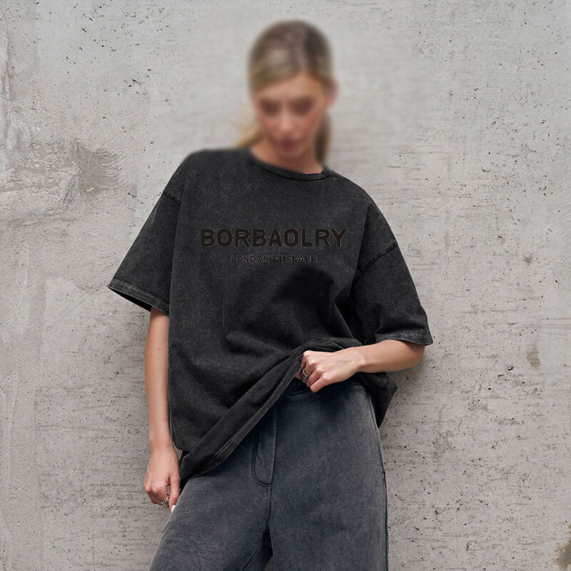 قميص قطني عالي الجودة قميص فانتازي ضخم الحجم لون متين قميص مغسل قميص فانتازي ثقيل