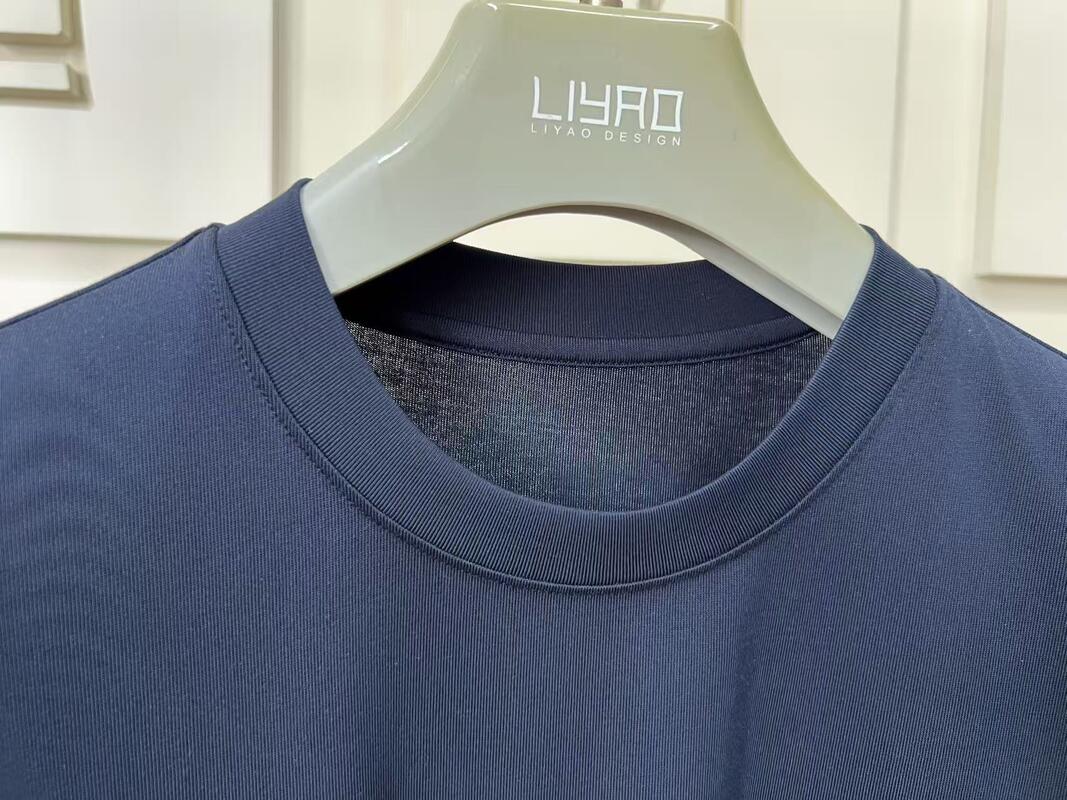 مصنع تي شيرتات قطنية رجالية بأكمام قصيرة وياقة دائرية بلون سادة ODM