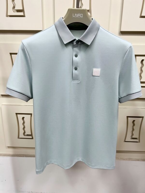 قميص بولو كلاسيكي للرجال. قميص قصير، جودة عالية لارتداء يومي عادي