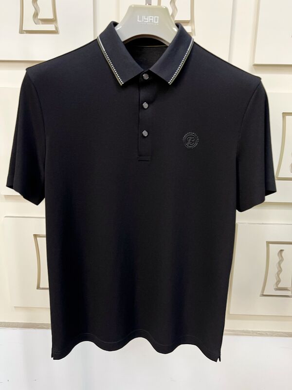 قمصان بولو فاخرة للرجال | تصميم بسيط بياقة متباينة، قمصان تي شيرت احترافية للرجال بجودة عالية