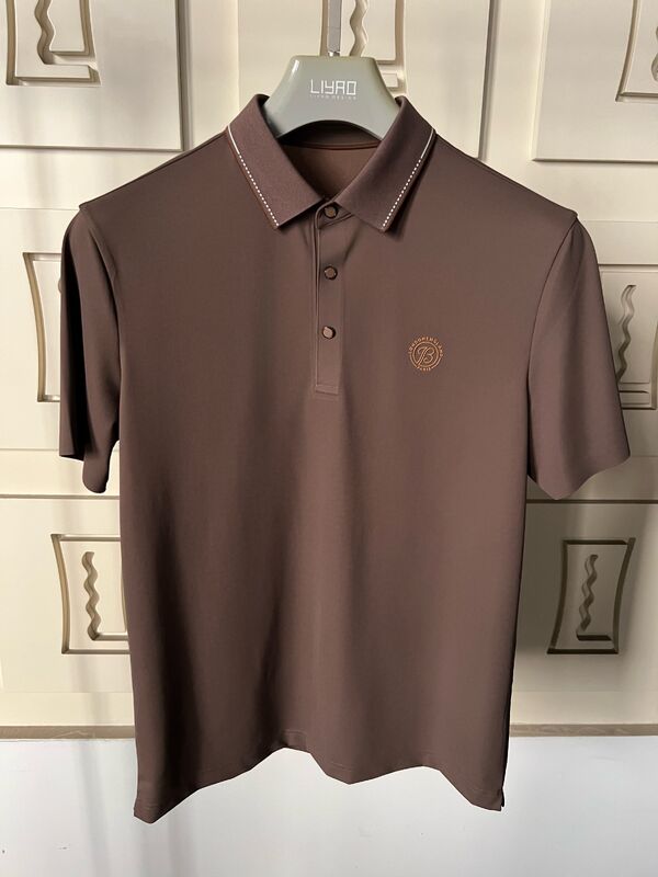 قمصان بولو فاخرة للرجال | تصميم بسيط بياقة متباينة، قمصان تي شيرت احترافية للرجال بجودة عالية