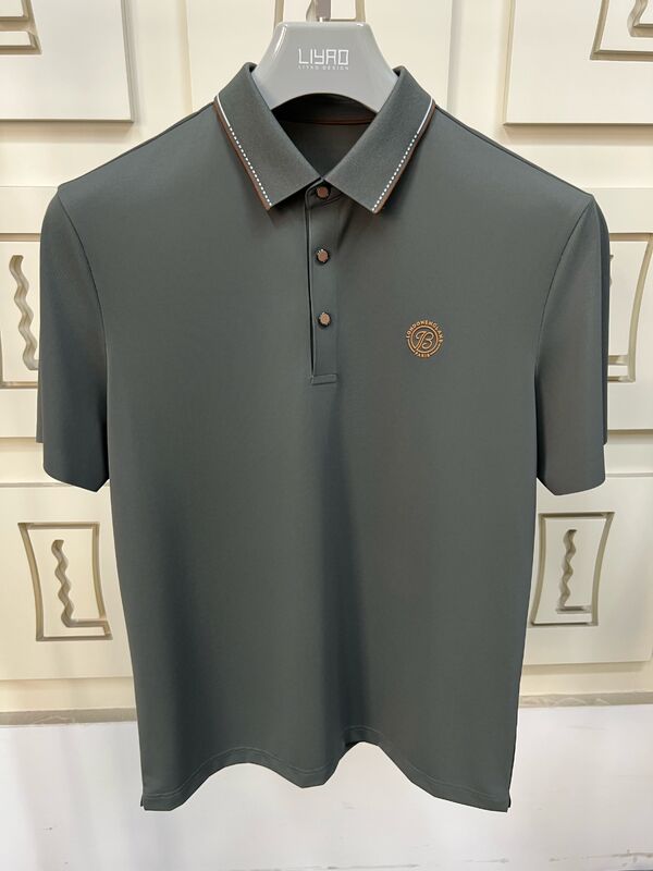 قمصان بولو فاخرة للرجال | تصميم بسيط بياقة متباينة، قمصان تي شيرت احترافية للرجال بجودة عالية