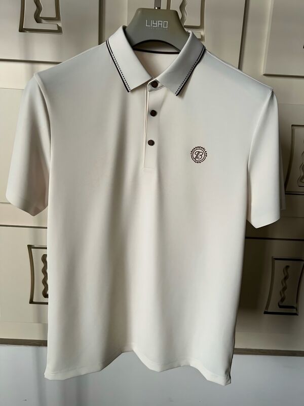 قمصان بولو فاخرة للرجال | تصميم بسيط بياقة متباينة، قمصان تي شيرت احترافية للرجال بجودة عالية