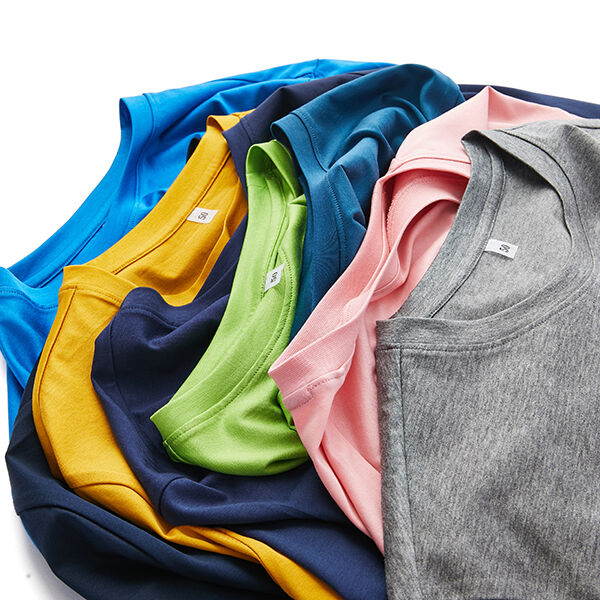 الرجال النساء 100% القطن الأكمام القصيرة الخيطة حسب الطلب OEM ODM الجودة العالية قميص O الرقبة