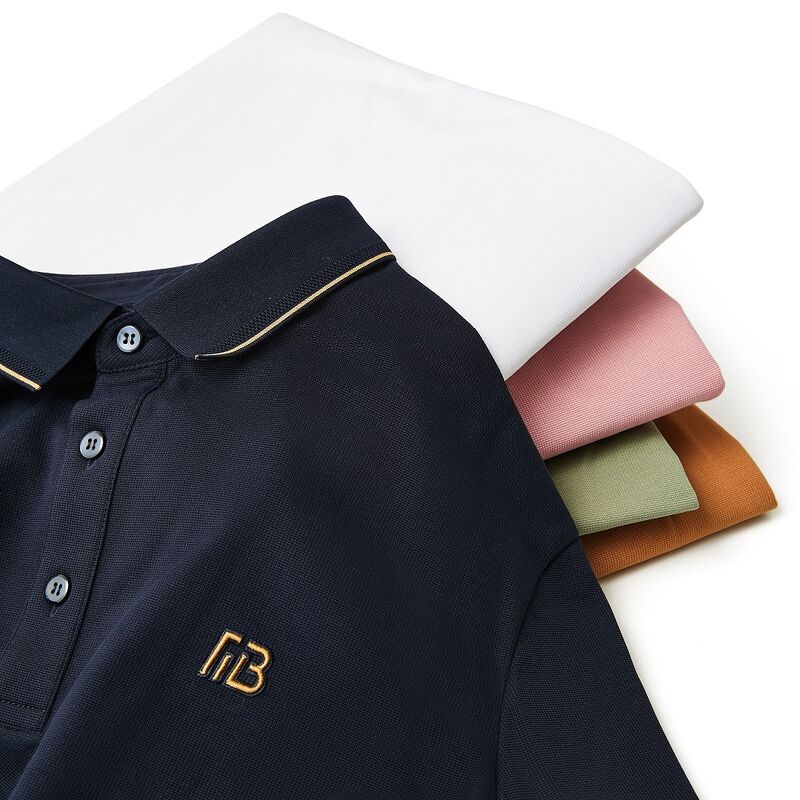 قميص غولف متعدد الألوان عالي الجودة قميص غولف للرجال العادي قميص غولف للرجال قميص وردي قميص مخصص قطن ممتاز OEM ODM