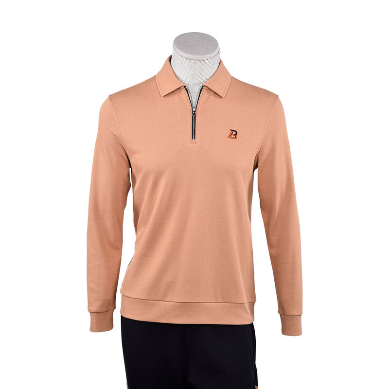 تخصيص مضاد للكتلة مرونة عالية الحياة اليومية العادية 100٪ القطن عادي قميص طويل الأكمام الرجال سحب القميص بولو