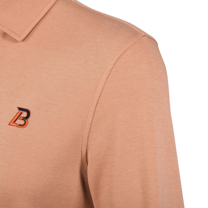 تخصيص مضاد للكتلة مرونة عالية الحياة اليومية العادية 100٪ القطن عادي قميص طويل الأكمام الرجال سحب القميص بولو