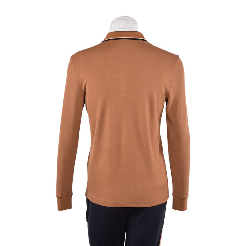 تي شيرت بولو رجالي كلاسيكي بتصميم ديناميكي عصري بياقة كاجوال رخيص من ملابس الشارع بأكمام طويلة مطبوع